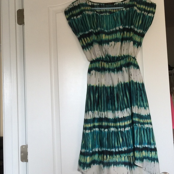 Elliptical hem dress
