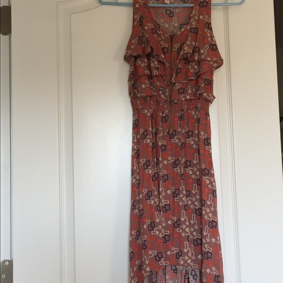 Elliptical hem dress