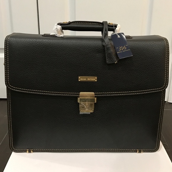 Brooks Brothers Other - Brooks Brother Brown Leather Messenger Bag