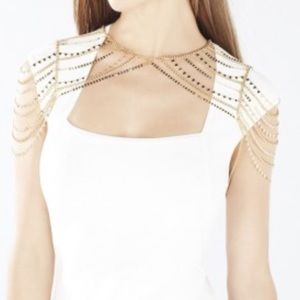 BCBG MaxAzria Gold Chain Shoulder Piece