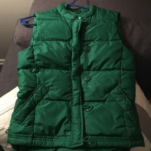 Green down vest