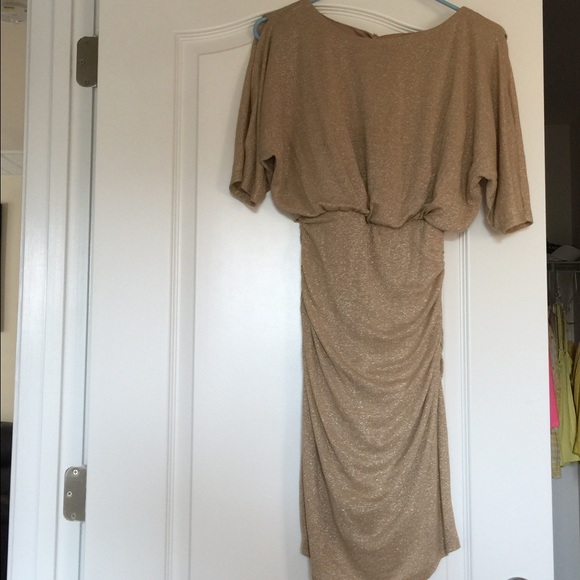 Gold shimmer dress