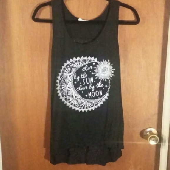 Lace back tank