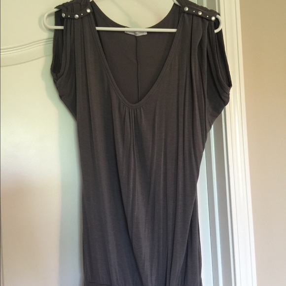 Grey metal tunic
