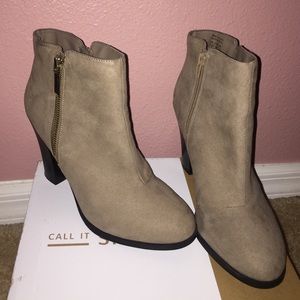 Suede Ankle Booties