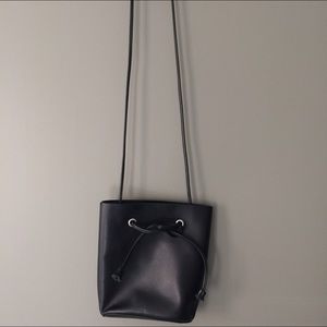 Forever 21 Bucket Bag Black with tie