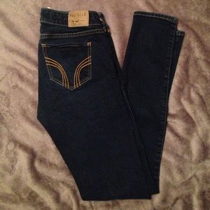 Low Rise Dark Wash Hollister Jeggings