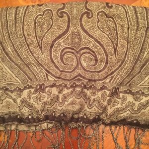 Ann Taylor brown paisley scarf