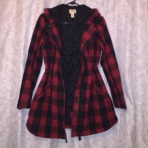 Levi's Rare Plaid lined hooded jacket