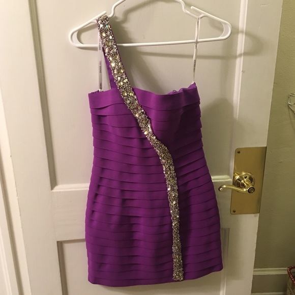 Sherri Hill purple bandage size 4