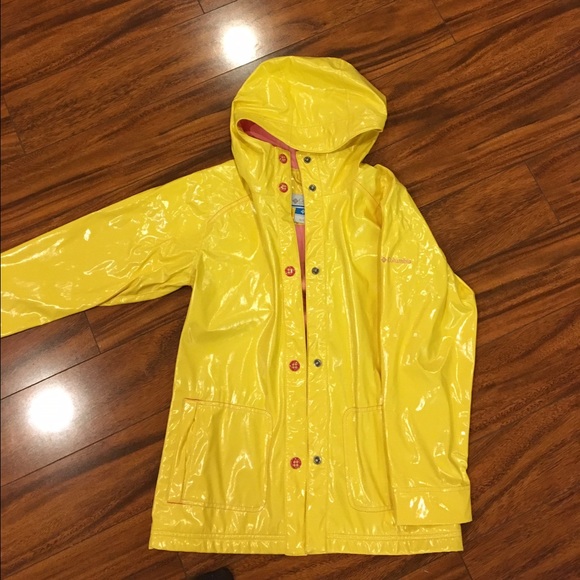 columbia yellow rain jacket