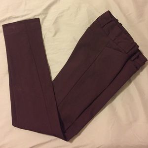 Burgundy simply straight Exact Stretch slacks