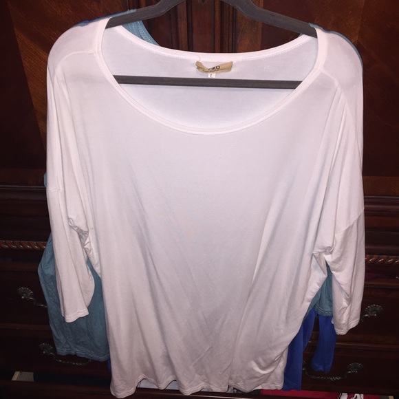 White Piko 3/4 Sleeve