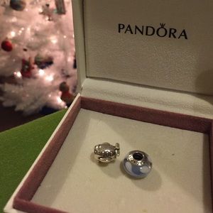 Set of two silver Pandora Charms!