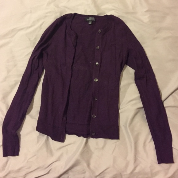 Purple cardigan from The Limited
