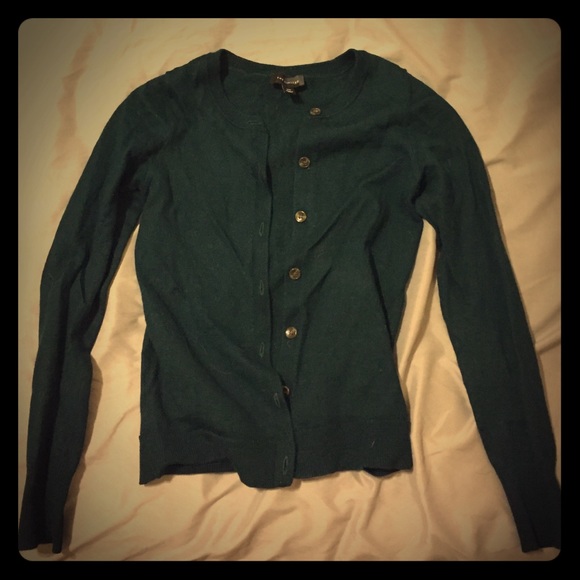 Dark green cardigan by The Limited