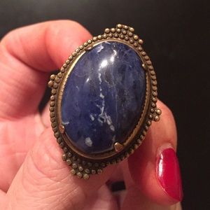 Blue stone ring