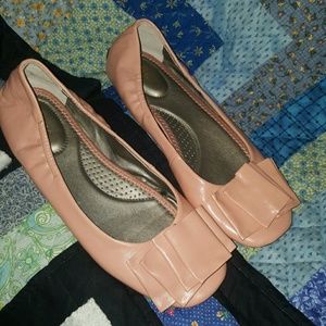 Pink ballet flats