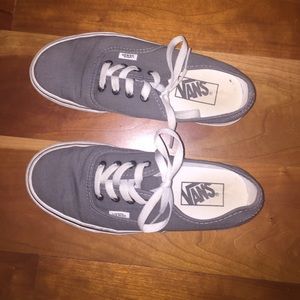 BARELY WORN GREY VANS