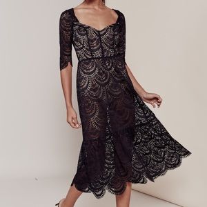 For Love & Lemons Rosalita Midi Dress