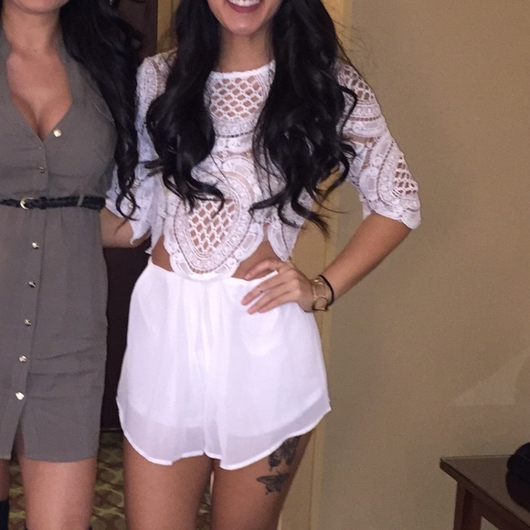 Sabo Skirt Pants - Lace romper