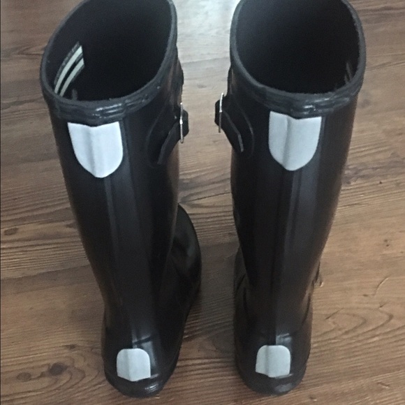 Glossy Black Hunter Boots Sz 5 - Picture 2 of 4