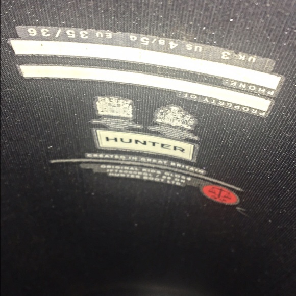 Glossy Black Hunter Boots Sz 5 - Picture 4 of 4