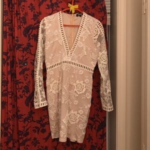 Gorgeous White Lace Mini Dress