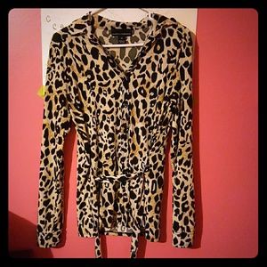 Cheetah print blouse