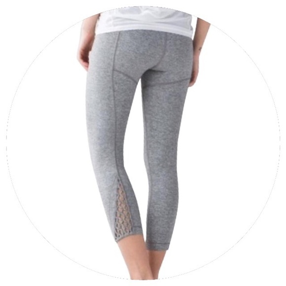 lululemon true self crop heather grey