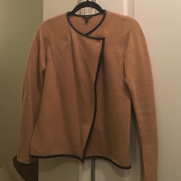 Ann Taylor Camel color blazer with black trim