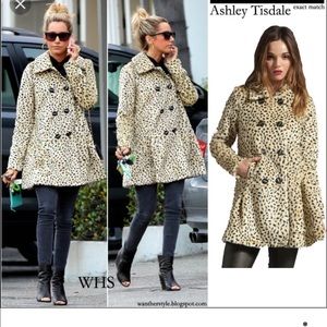 Free People Leopard coat