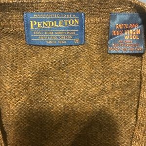Pendleton virgin wool sleeves sweater vest size M
