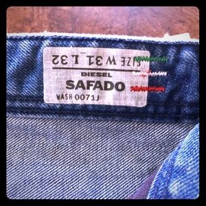 Men's DIESEL jeans NWT-BrandNew-SAVADO #0071J