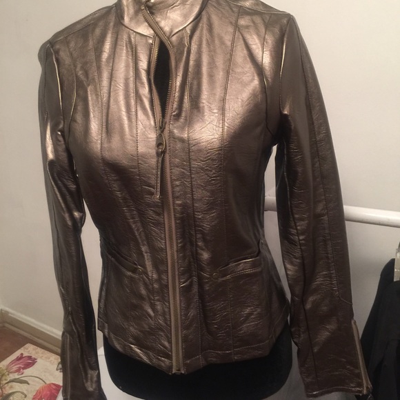 Faux leather jacket