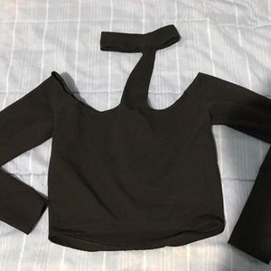 American Apparel Choker Cropped Top