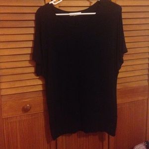 Slouchy/Dressy Black Tee