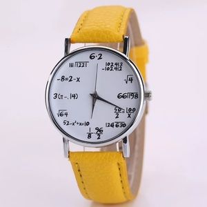 🆕Mathematics Wristwatch (Yellow)