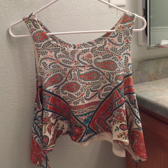Patterned crop top - Picture 2 of 4