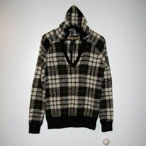 Burton hoodie plaid sweater..t