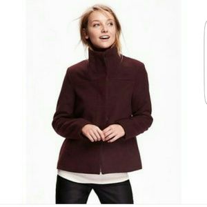 Funnel neck coat
