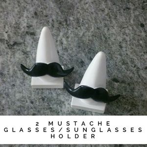 Mustache glasses / sunglasses holder