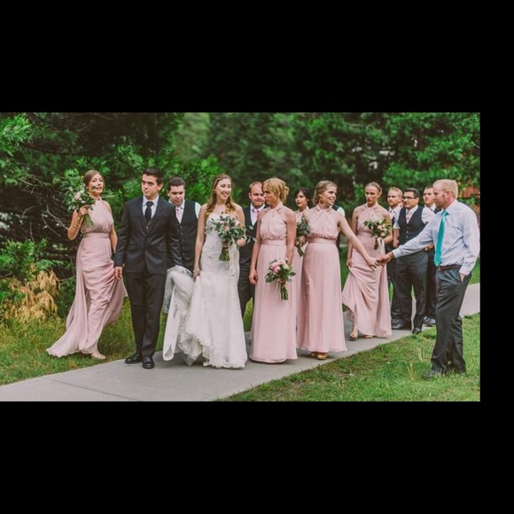 Vera Wang Blush Bridesmaid Dress - Picture 7 of 8