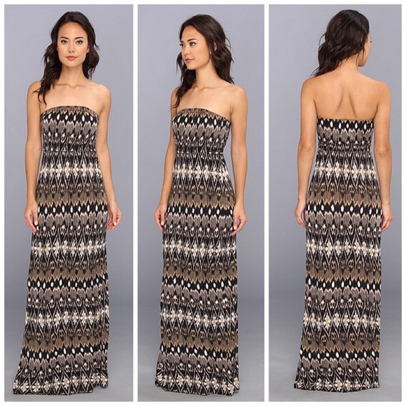 Joie Dresses & Skirts - {Joie} Boho Ruma Strapless Print Jersey Maxi Dress