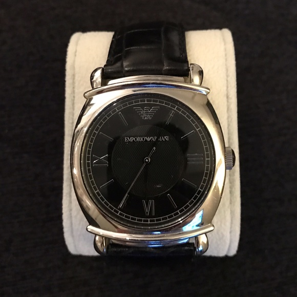Armani Exchange Leather Watch