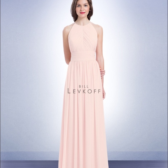 Bill Levkoff Petal Pink Bridesmaid #1161 Dress