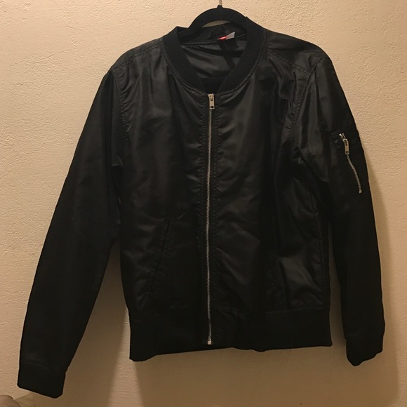 Black bomber jacket h&m