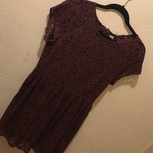 Burgundy lace dress NEVER WORN JUST TRIED ON