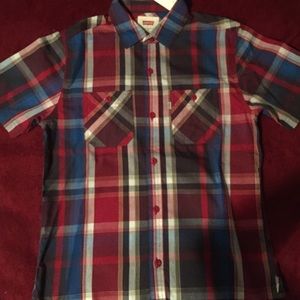 Boys Short Sleeve Button Up Levi Shirt