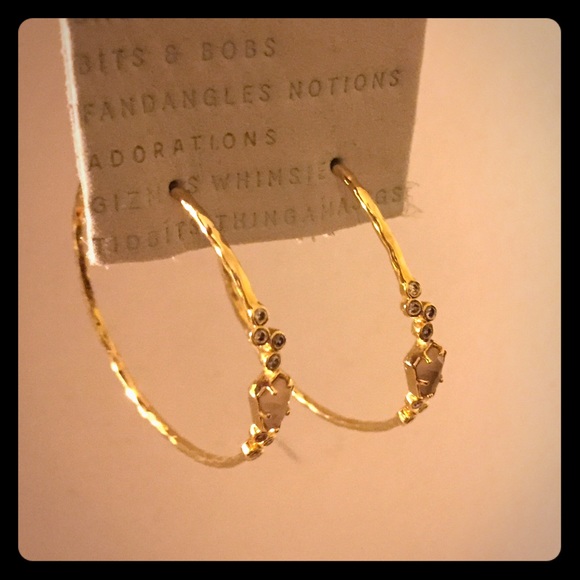 Anthropologie hoop earrings